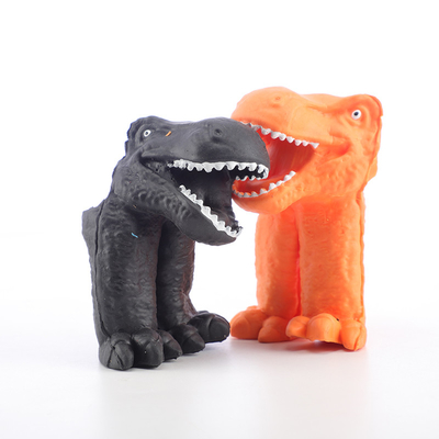 Flexível amigável de Eco dos dinossauros duráveis macios dos brinquedos da borracha de silicone