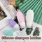 Acessórios de viagem recarregáveis ​​portáteis Shampoo loção para lavar as mãos Garrafas de tubo de silicone espremíveis com tampa flip