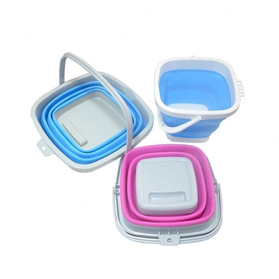 Anti isolação da cubeta Heatproof dobrável dos artigos do agregado familiar do silicone