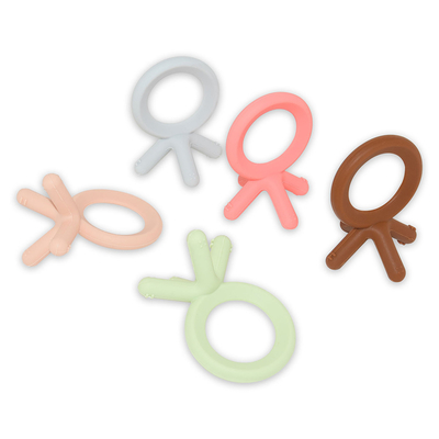 Os brinquedos de borracha de Teether do bebê flexível Nontoxic vestem - bens resistentes