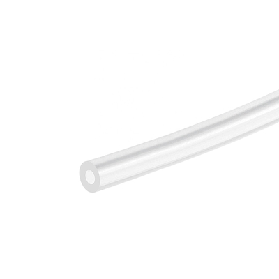 Mangueira de borracha de alta temperatura inodora, tubulação de borracha macia translúcida do silicone claro de 1mm