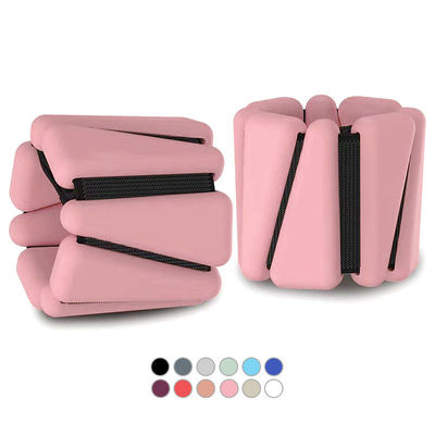 O tornozelo Wearable ajustável do pulso torna mais pesada a ioga Barre Pilates Cardio Aerobics 2 grupos 2lb 4lb