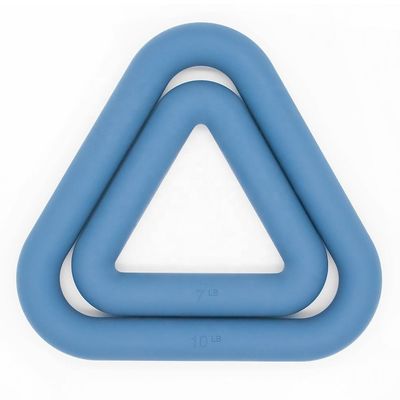 Poder livre Ring Dumbbells dos pesos de Kettlebell do triângulo do grupo do peso do silicone